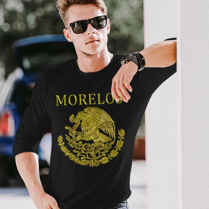 Morelos Mexican Mexico Colt Escudo Mexicano Long Sleeve T-Shirt Gifts for Him