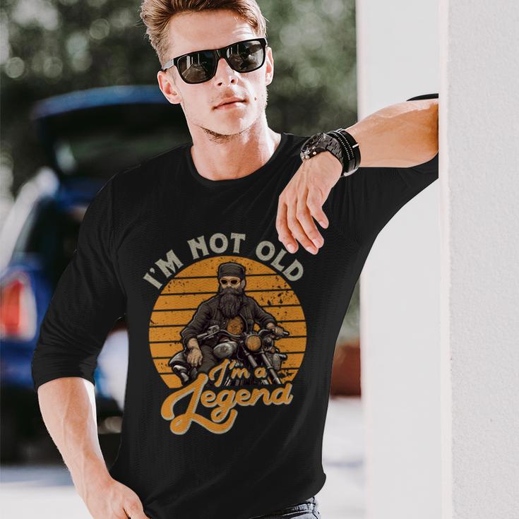 Motorrrad Papa Inintage Look Perfekt Füratertag Langarmshirts Geschenke für Ihn