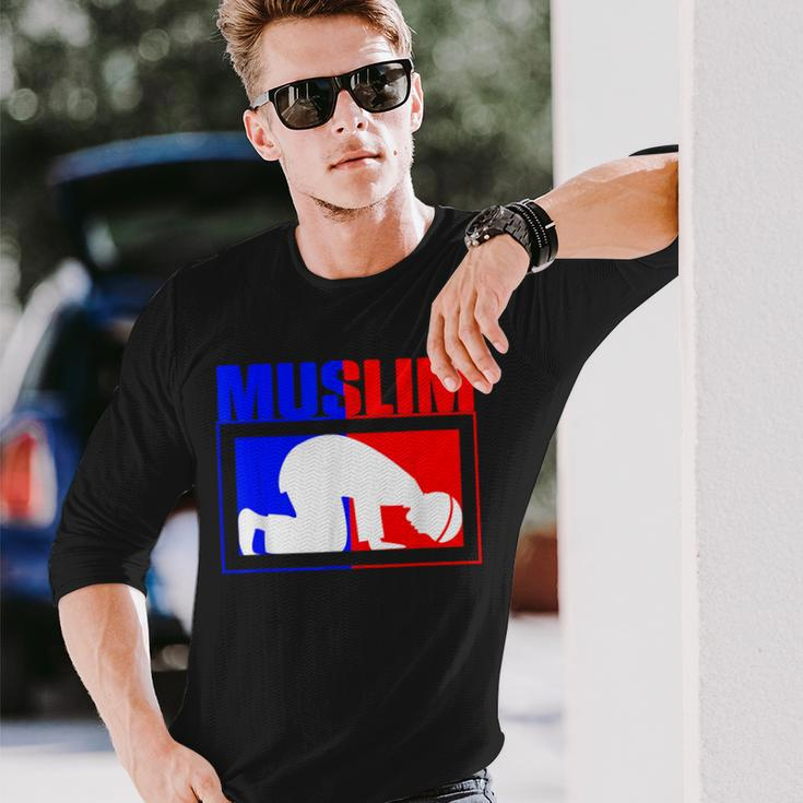 Muslim Prayer Mat Islam Allah Religion Ramadan Faith Long Sleeve T-Shirt Gifts for Him