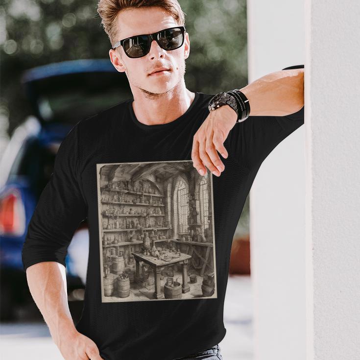 Mysterious Renaissance Alchemy Long Sleeve T-Shirt Gifts for Him