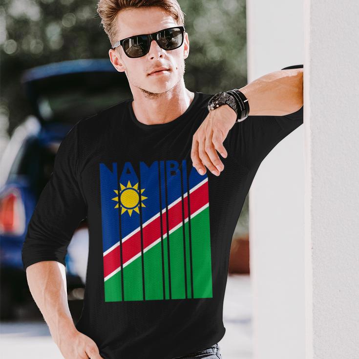 Namibian Flag Namibia Vintage Namibia Langarmshirts Geschenke für Ihn