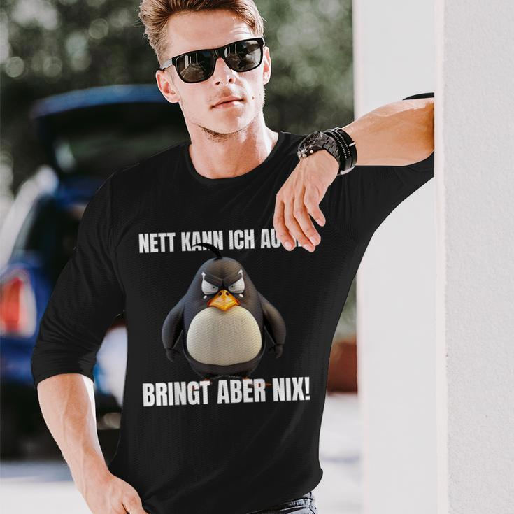 Nett Kann Ich Auch Bringt Aber Nix Penguin Montag Langarmshirts Geschenke für Ihn