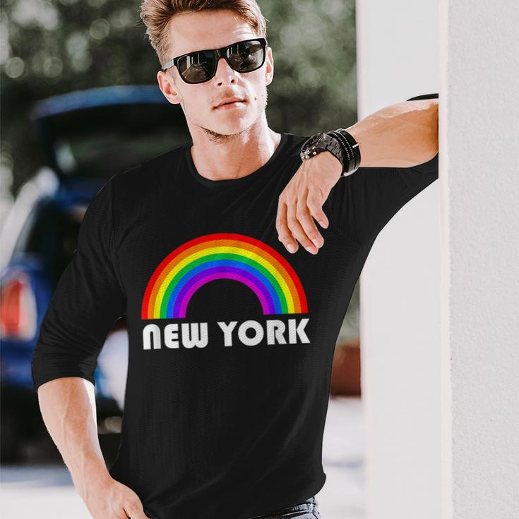 New York Gay Lesbian Bisexual Transgender Pride Lgbt Long Sleeve T-Shirt Gifts for Him