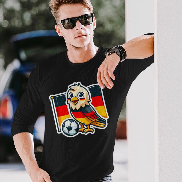 Niedlicher Adler Deutsch Banner Fan Deutschland Flagge Langarmshirts Geschenke für Ihn