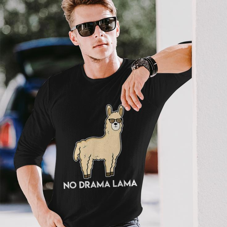 No Drama Lama Fun For Lama & Alpaka Fans Langarmshirts Geschenke für Ihn