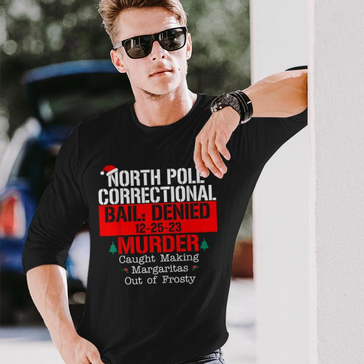 North Pole Correctional Bail Denied Murder Caught Making Long Sleeve T-Shirt Gifts for Him