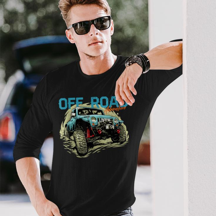 Off Road 4X4 Car Dirt Mud Adventure Nature Outdoors 4-Runner Long Sleeve T-Shirt Gifts for Him