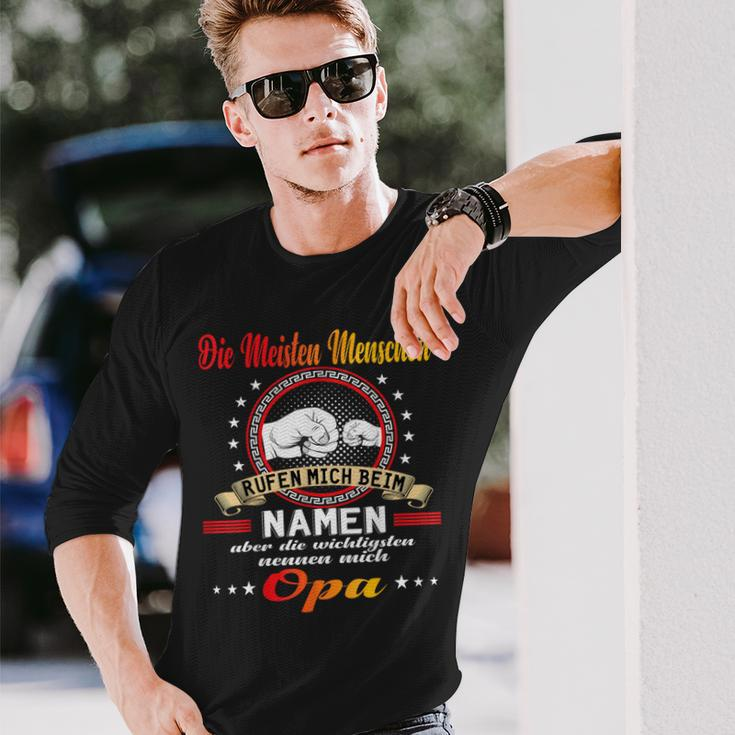 Opa Atertag Papa Stolzer Grossvater Geschenk Langarmshirts Geschenke für Ihn