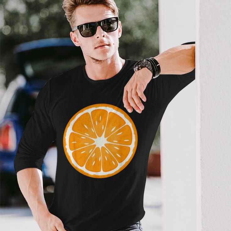 Orange Orange Fruit Costume Long Sleeve T Shirt Thegiftio