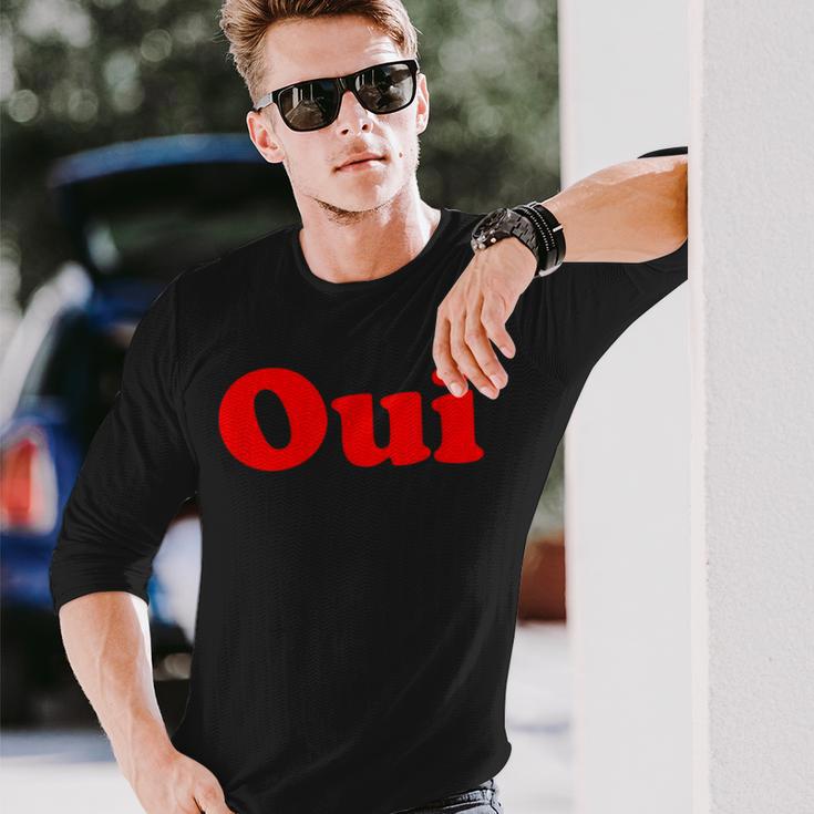 Oui French Chic Vintage Long Sleeve T-Shirt Gifts for Him