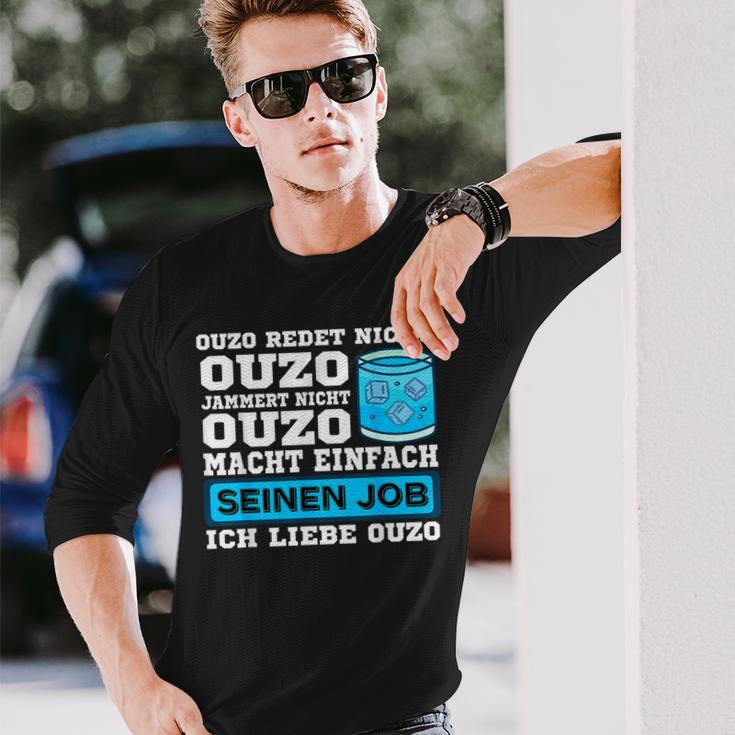 Ouzo Jammert Nicht Ouzo Macht Sein Job Langarmshirts Geschenke für Ihn