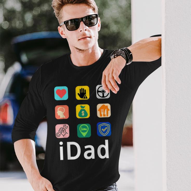 Papa I Dad Als Lustige Appatertag Langarmshirts Geschenke für Ihn