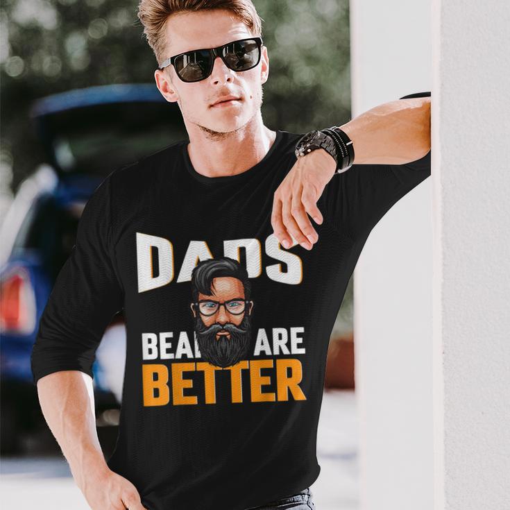 Papa Mann Mit Bart Zukünftiger Papa 2023 Bester Papa Langarmshirts Geschenke für Ihn