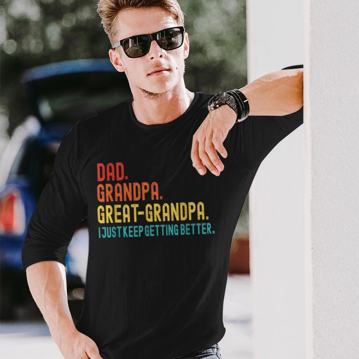 Papa Opa Uropa Lustiger Großvater Zumatertag Langarmshirts Geschenke für Ihn