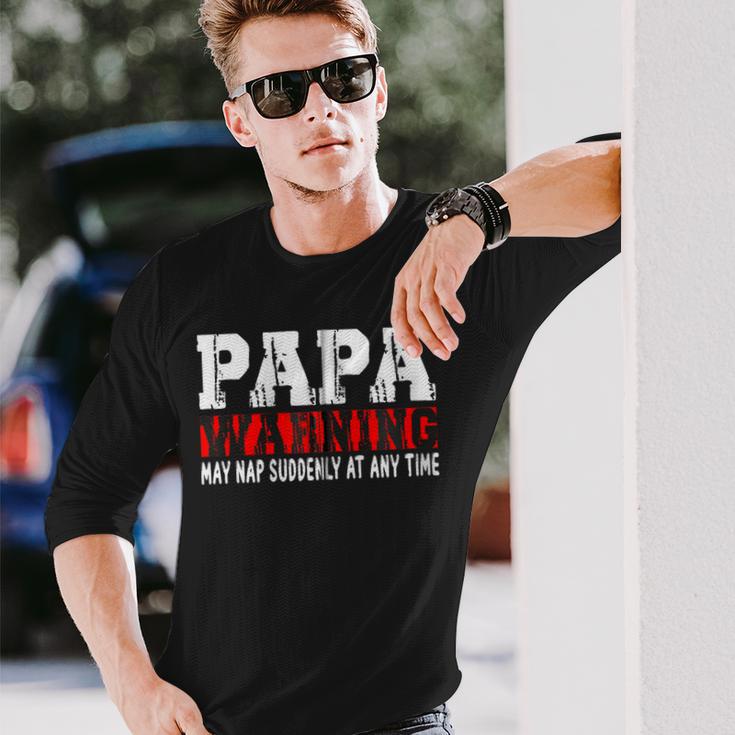 Papa Warning Kann Jederzeit Plötzlich Ein Nickerchen Machen Outfit Herren Kapuzenjacke Langarmshirts Geschenke für Ihn