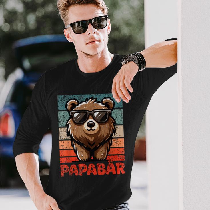 Papabäratertag Bester Papa Bär Langarmshirts Geschenke für Ihn