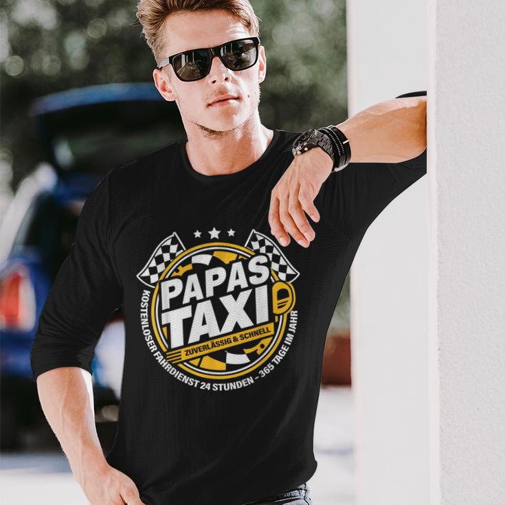 Papa´S Taxi Chauffeur Auto Fahren Bringen Und Holen Langarmshirts Geschenke für Ihn