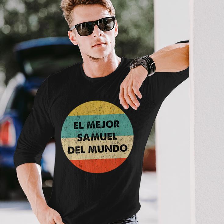 Personalisiertes Langarmshirts El Mejor Samuel Del Mundo, Vintage Design Geschenke für Ihn