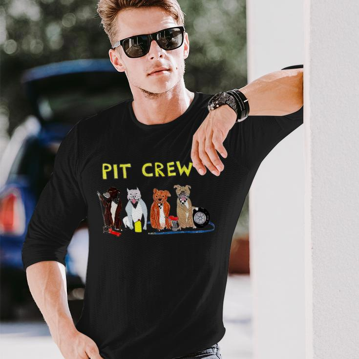 Pit Crew Dogs For Women Long Sleeve T-Shirt Gifts for Him