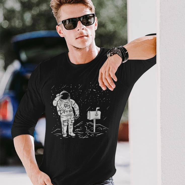 Postal Worker For Delivery Mailman Astronaut Long Sleeve T-Shirt Gifts for Him
