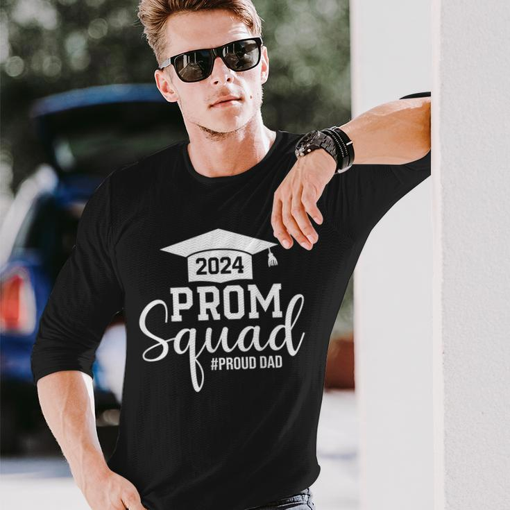 Prom Squad 2024 Graduation Prom Class Of 2024 Proud Dad Long Sleeve T-Shirt Gifts for Him