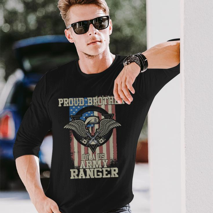 Proud Brother Of Us Army Ranger Long Sleeve T-Shirt Gifts for Him