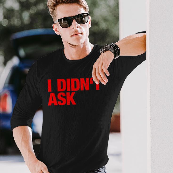 Provokantes Sorry I Didn't Ask Slogan Langarmshirts Geschenke für Ihn