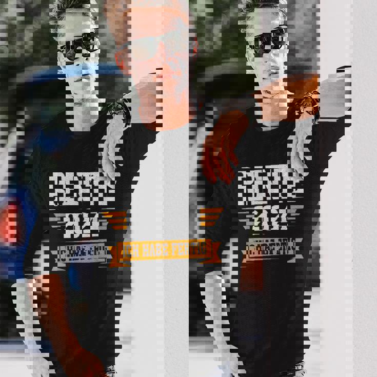 Rente 2024 Ich Habe Fertig Rentner Black Langarmshirts Geschenke für Ihn