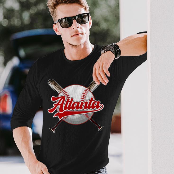 Retro Atlanta Pride Atlanta Strong Im Proud Of Atlanta Long Sleeve T-Shirt Gifts for Him