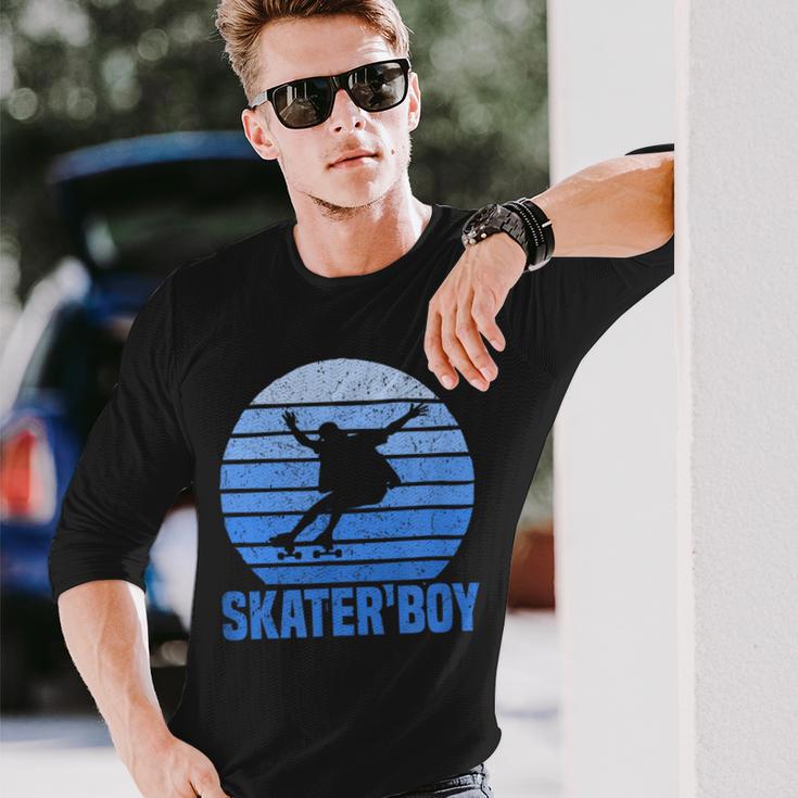 Retro Skater Boy Langarmshirts Geschenke für Ihn