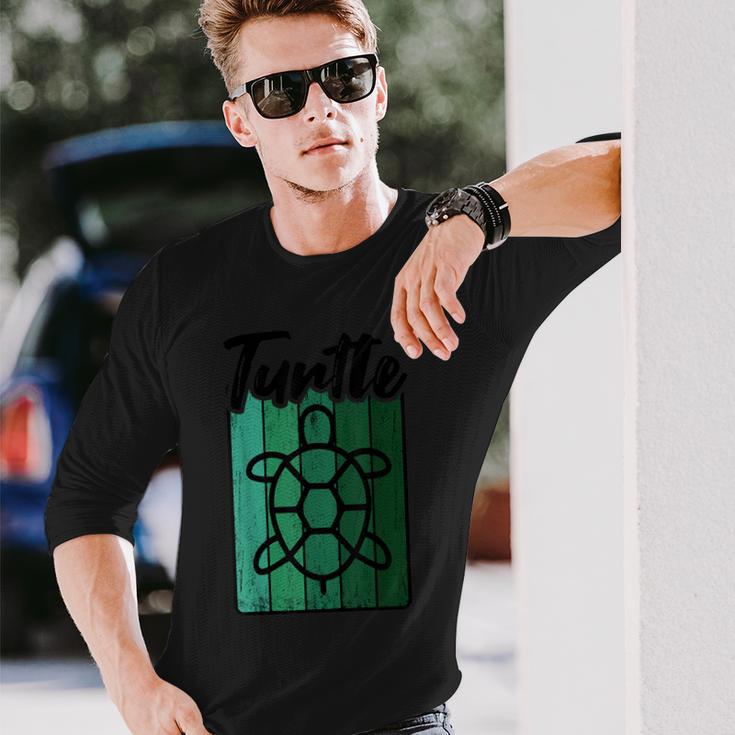 Retro Turtle Vintage Langarmshirts Geschenke für Ihn