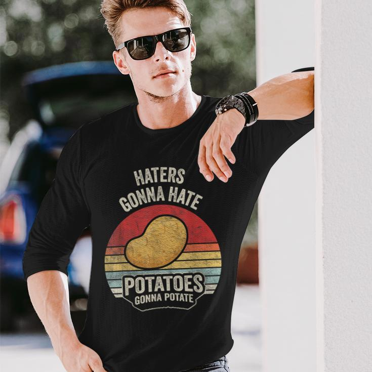 Retro Vintage Potatoes Gonna Potate Potato Lover Long Sleeve T-Shirt Gifts for Him