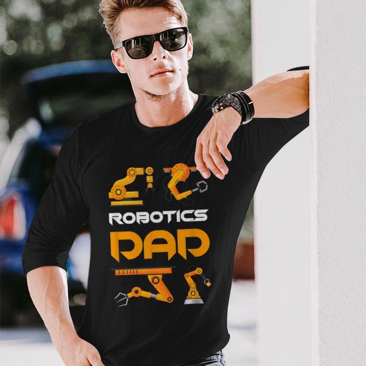 Robotik Papa Langarmshirts Geschenke für Ihn