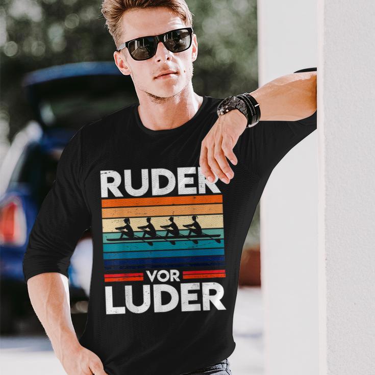 Ruderor Luder For Rowing Athletes Or Rowing Clubs Langarmshirts Geschenke für Ihn