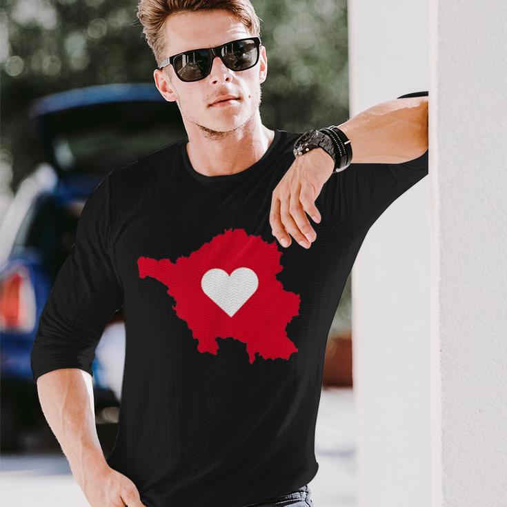 Saarland Heart Love Homeland Saarländer Langarmshirts Geschenke für Ihn