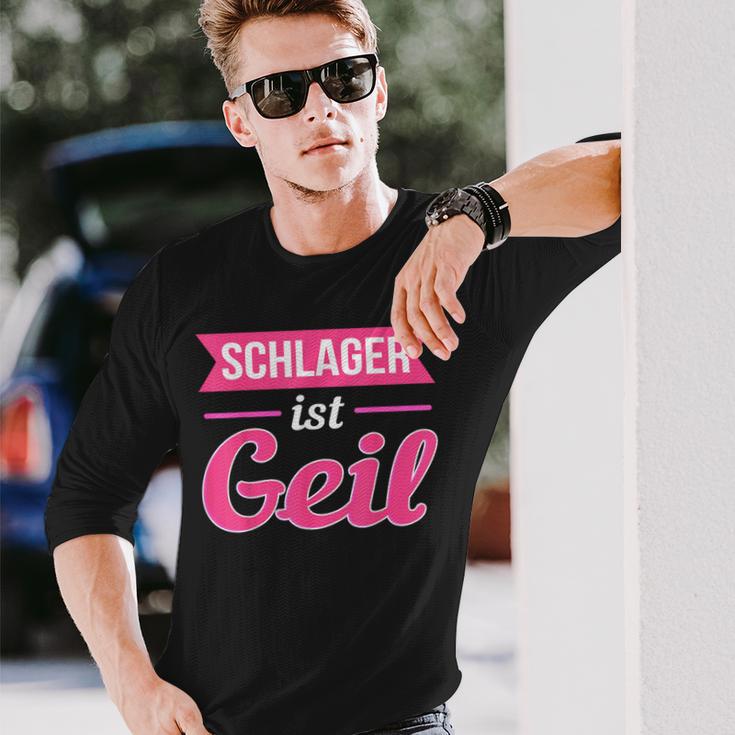 Schlager Ist Geil Schlagerparty Music S Langarmshirts Geschenke für Ihn