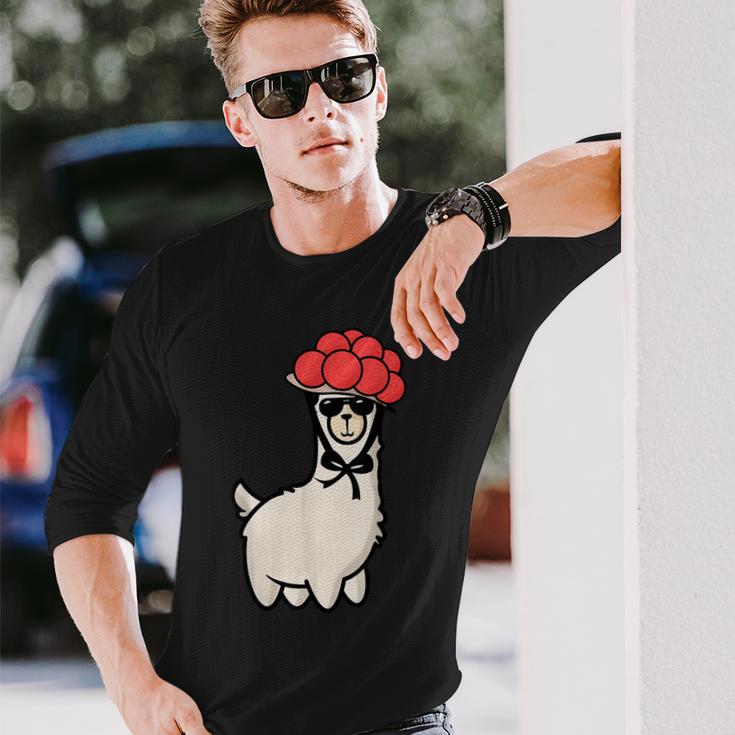 Schwarzwald Bollenhut Lama Sunglasses Tradition Langarmshirts Geschenke für Ihn