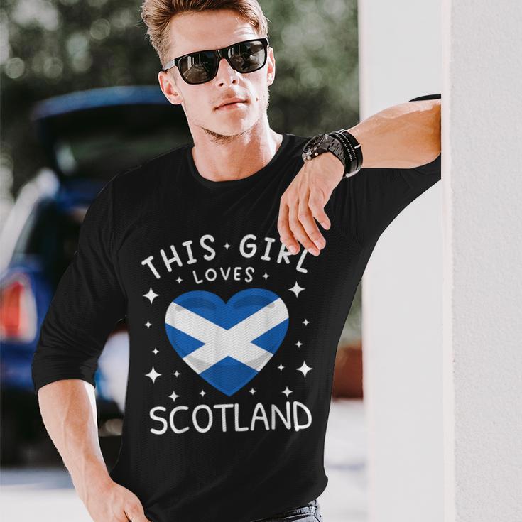 Scotland Flag Scottish Flag Scotland Langarmshirts Geschenke für Ihn