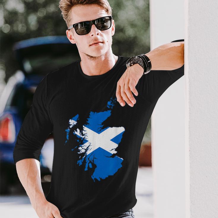 Scotland Scotland Scotland Flag S Langarmshirts Geschenke für Ihn