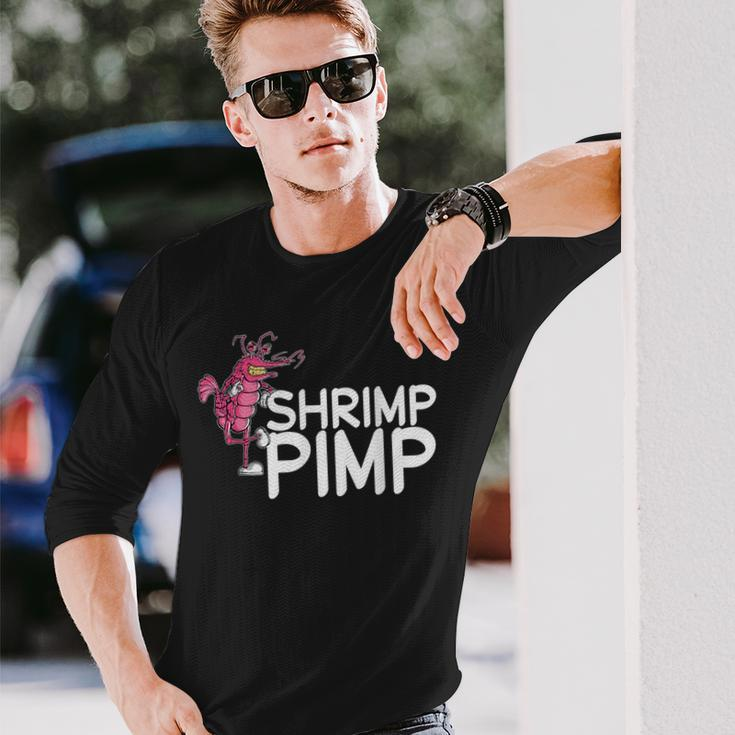 Shrimp Pimp Cherry Neocaridina Aquarium Freshwater Shrimp Long Sleeve T-Shirt Gifts for Him