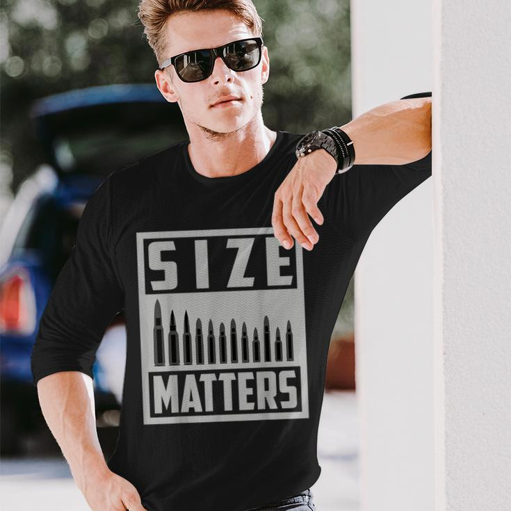 Size Does Matter Cute Expert Hit Man Long Sleeve T-Shirt Gifts for Him