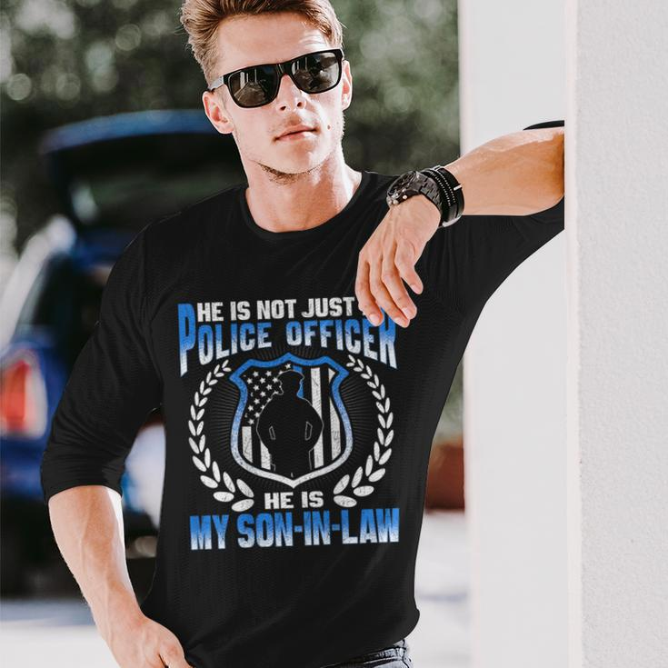 My Son-In-Law Is A Police Officer Proud Police Parent-In-Law Long Sleeve T-Shirt Gifts for Him