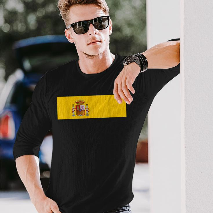 Spain 2021 Flag Love Soccer Football Fans Support Long Sleeve T-Shirt Gifts for Him