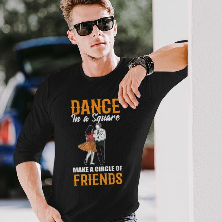 Square Dance Tanz In Einem Quadrat Bilde Einen Freundeskreis German Langarmshirts Geschenke für Ihn