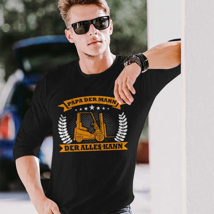 Staplerfahrerater Sohnatertag Lagerist Stapler Langarmshirts Geschenke für Ihn