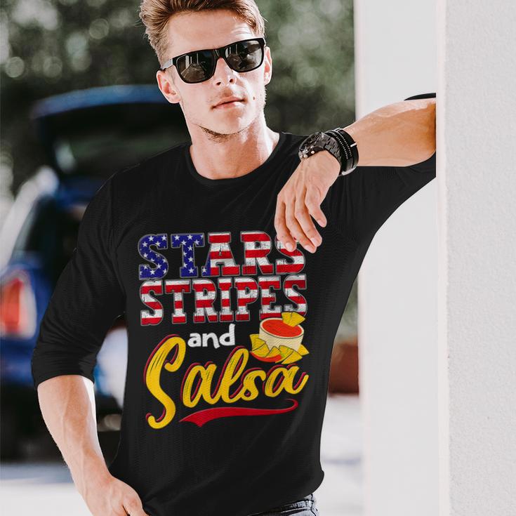 Sterne Streifen Und Salsa Mexiko Us Mexikanisch Amerikanisch Langarmshirts Geschenke für Ihn