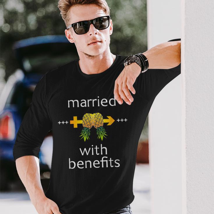 Swingers Life Style Pineapple Married With Benefits Long Sleeve T-Shirt Gifts for Him