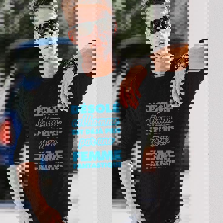 Tee Shirt Désolé Cet Homme Est Déjà Pris T-shirt à manches longues