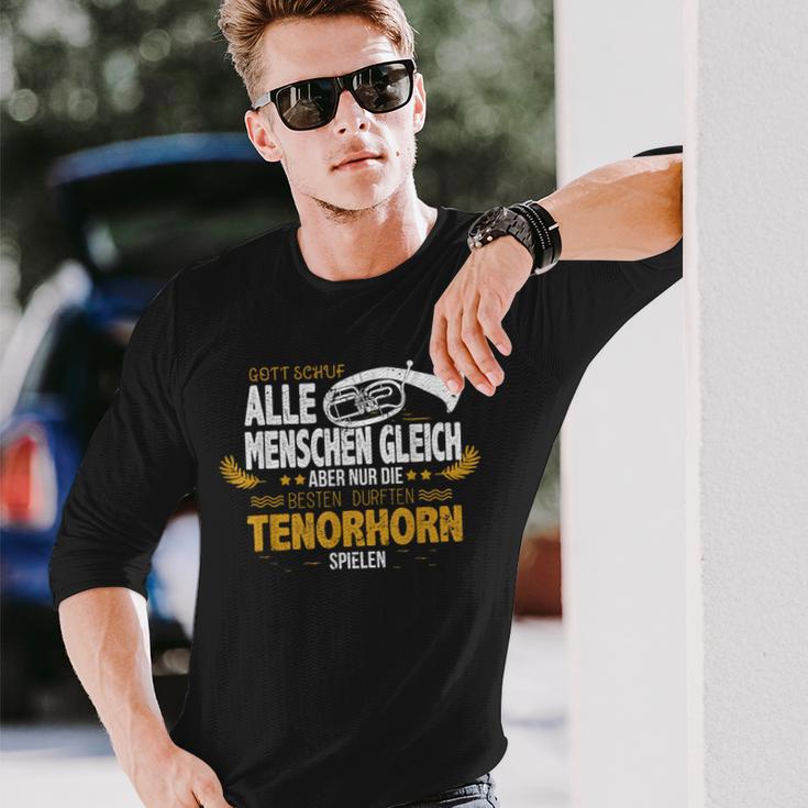 Tenor Horn For Tenor Horns Tenor Horn Langarmshirts Geschenke für Ihn