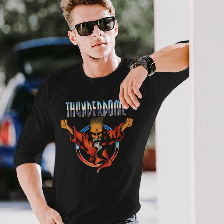 Thunderdome Navy And Black Long Sleeve T-Shirt Gifts for Him